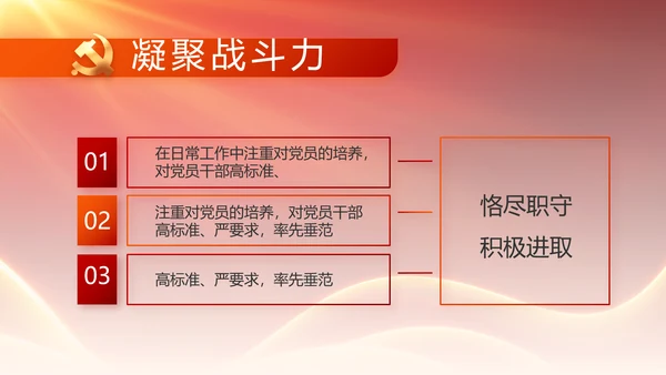 党支部党员大会年终工作总结动态PPT