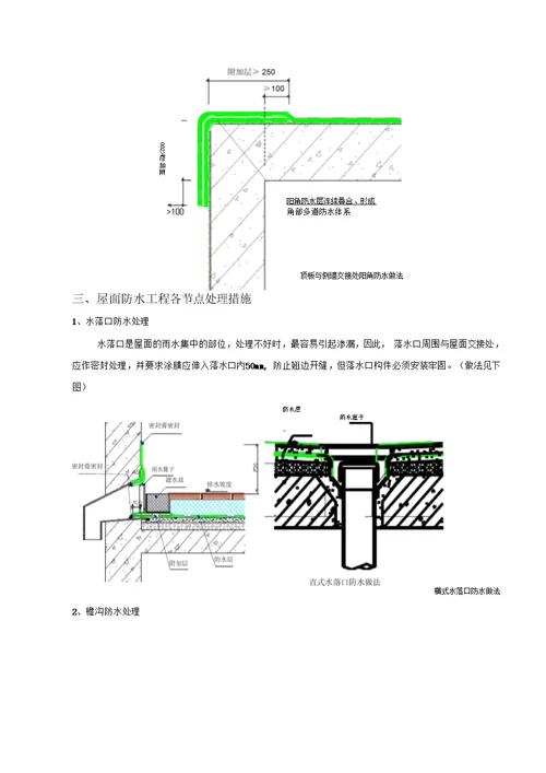 顶板防水施工交底