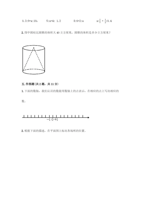 人教版六年级下册数学期末测试卷-精品(各地真题).docx