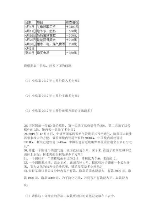 小升初数学应用题50道（名校卷）word版.docx