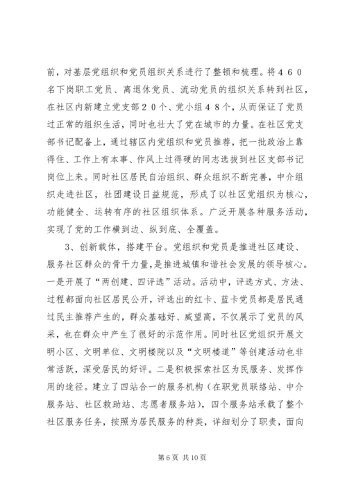 县社区建设工作汇报材料 (3).docx