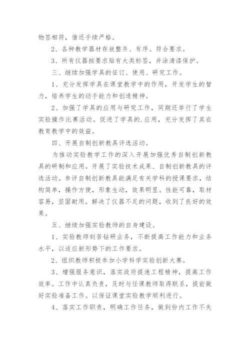 小学科技室工作总结.docx