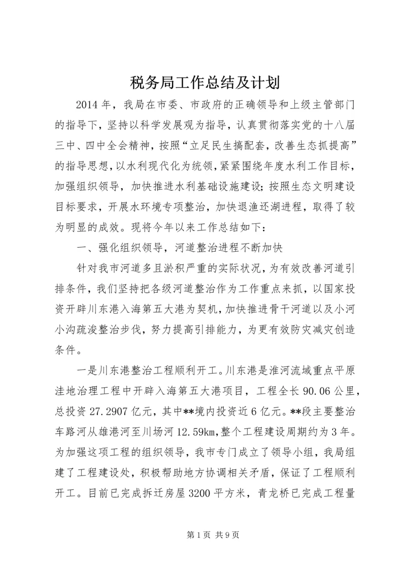 税务局工作总结及计划.docx