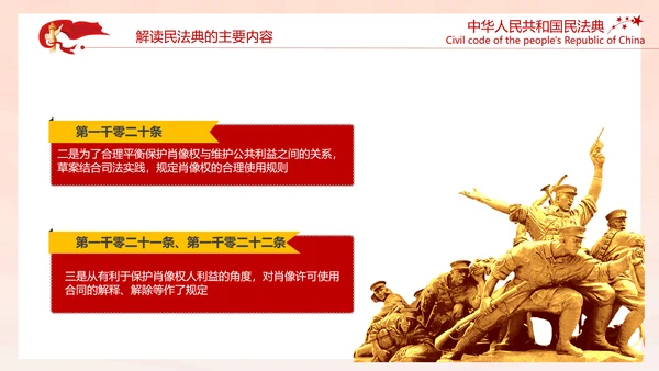 中国首部民法典解读PPT模板