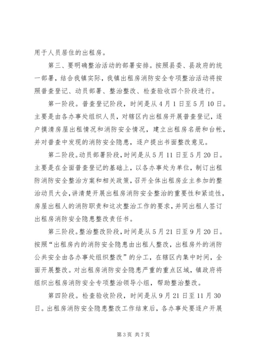 出租房消防安全专项整治动员大会上的讲话.docx