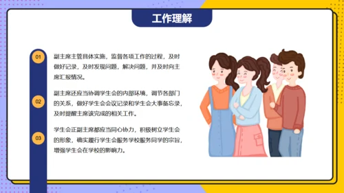 学生会主席班干部竞选通用PPT模板