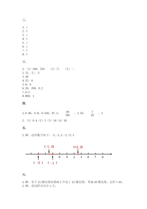 实用小学数学青岛版六年级下册期末测试卷（a卷）.docx