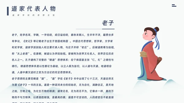 百家争鸣历史人物展示PPT模板