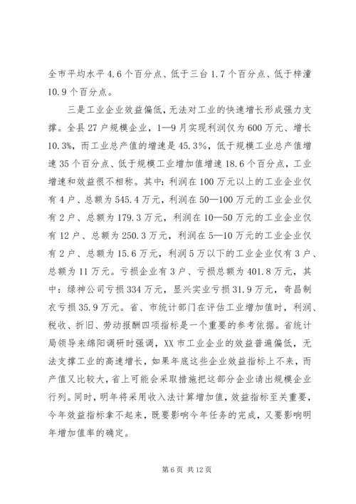 副县长在全县工业经济形势分析会上的讲话.docx