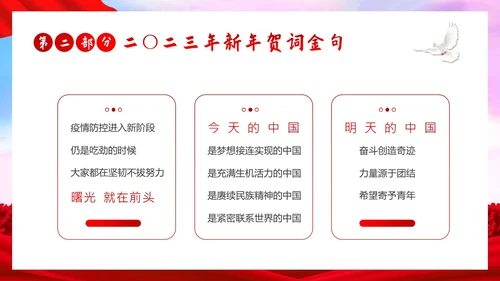 新年贺词新年献词让明天的中国更美好党建PPT