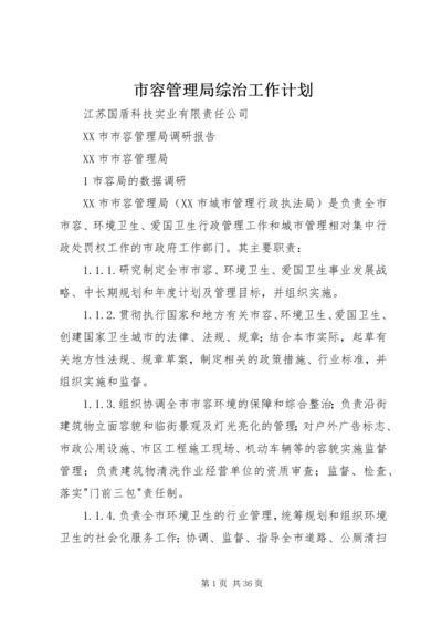 市容管理局综治工作计划 (2).docx