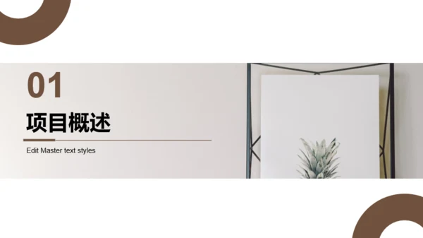 棕色商务简约风项目工作总结汇报PPT模板