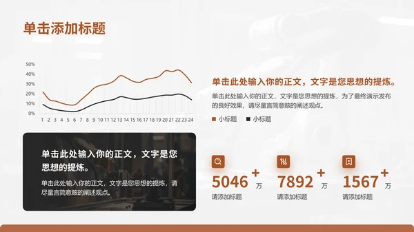 棕色商务风项目介绍通用PPT模板