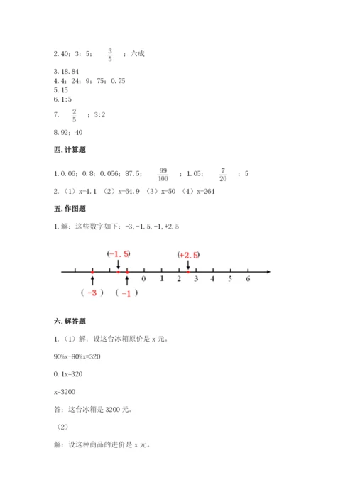 小升初数学期末测试卷（轻巧夺冠）.docx