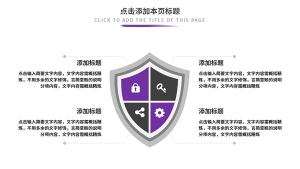 紫色商务汇报通用PPT模板