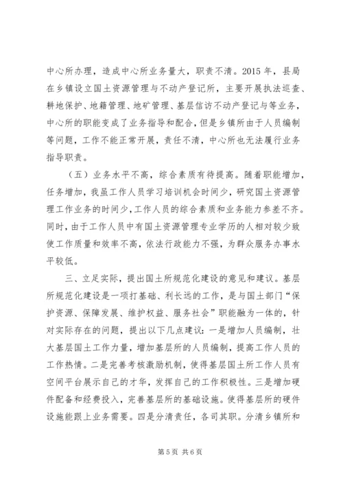 国土所建设情况调研报告.docx