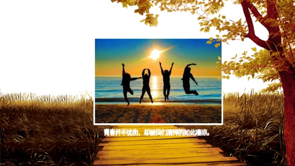 致青春记忆怀旧电子相册通用PPT模板