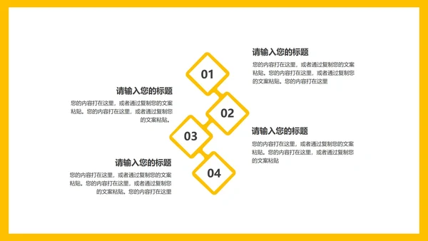黄色简约风企业宣传PPT模板