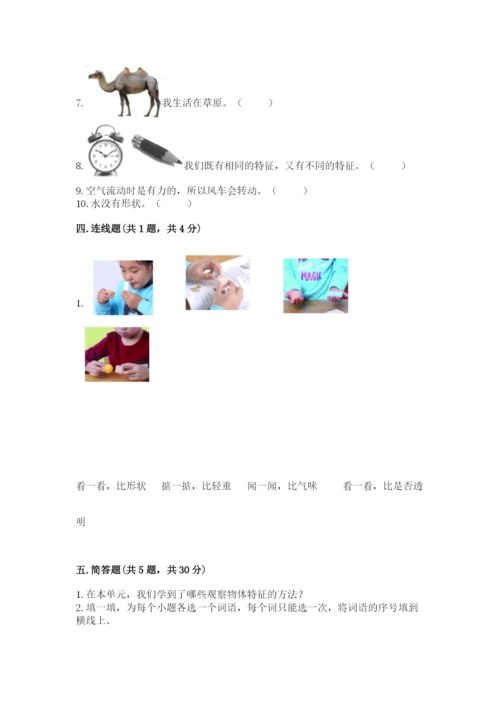 教科版一年级下册科学期末测试卷及参考答案【典型题】.docx