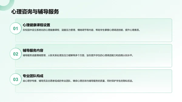 绿色3D风大学生心理健康教育PPT模板