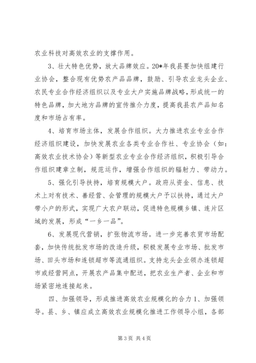 农业促进经济发展经验交流.docx