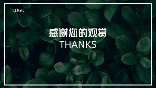 唯美森系绿叶销售培训通用PPT模板