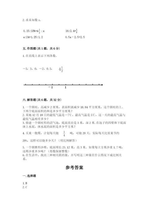 北京版小学六年级下册数学期末综合素养测试卷附完整答案【夺冠系列】.docx