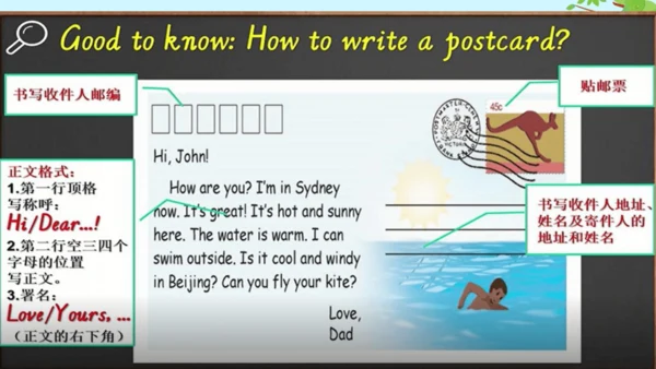 Unit 3  Weather Part B  Let’s talk & read &write 课