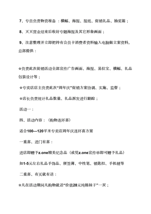 服装店店庆专业策划专项方案.docx