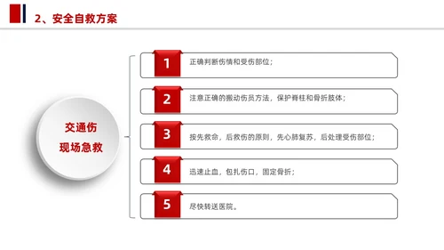 简洁大学生校园安全教育PPT