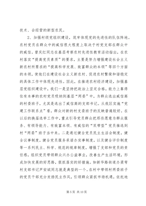 提升农村党员先进性作用情况调研报告 (2).docx