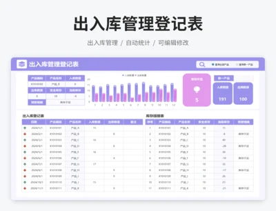 出入库管理登记表