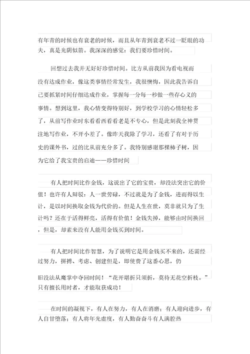 有关小学生珍惜时间演讲稿十篇