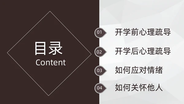 学生心理健康通用PPT模板