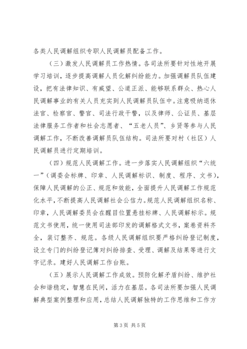 人民调解“化解纠纷筑牢防线喜迎十九大”专项活动实施方案.docx