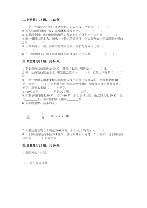 北师大版六年级下册数学期末测试卷含完整答案【网校专用】.docx