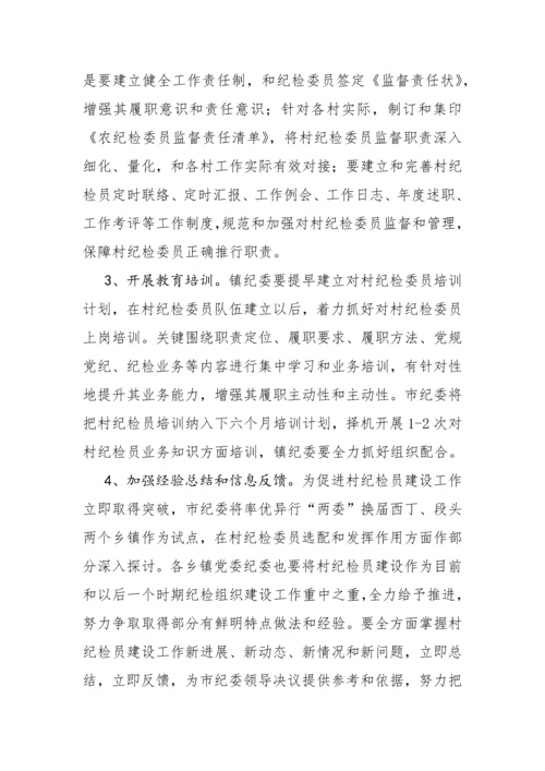 农村纪检员实施专业方案.docx