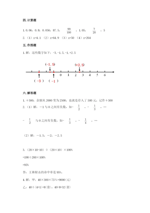 人教版六年级下册数学期末测试卷附答案【预热题】.docx