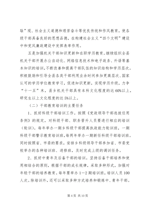 干部教育培训计划 (2).docx