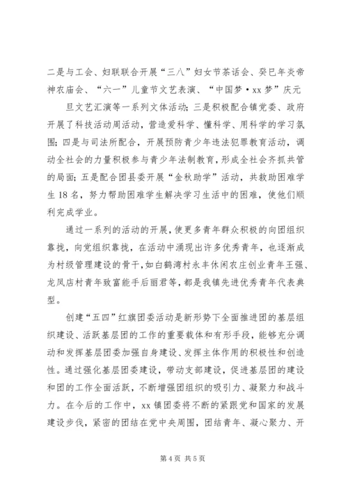 五四红旗团组织申报材料.docx