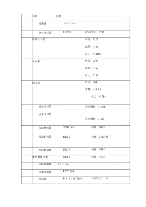 N6210型柴油机说明书资料