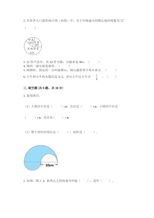 小学数学六年级上册期末考试试卷含答案【黄金题型】.docx