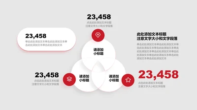 关系页-红色商务风3项韦恩图数据图示