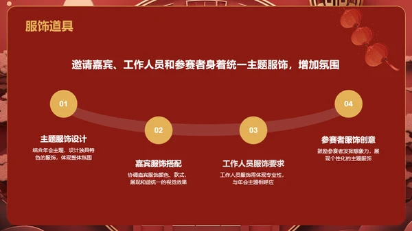 红色国潮风年会游戏策划PPT