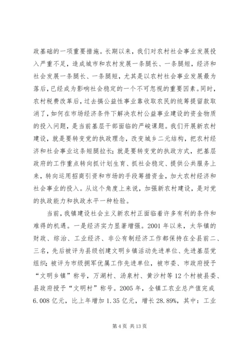 在全面推进社会主义新农村建设动员大会上的讲话.docx