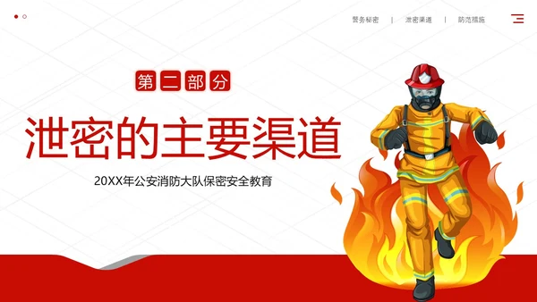 公安消防警务系统保密培训保密教育课程PPT
