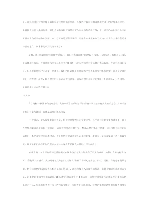 欧普照明战略转型和营销体系建设.docx