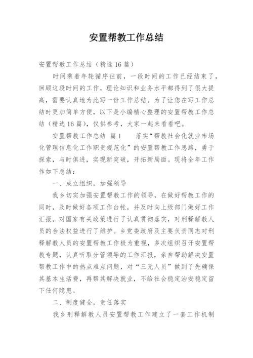 安置帮教工作总结.docx