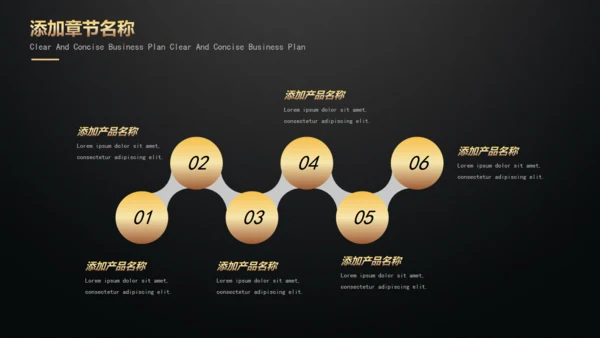 黑金高端商业计划书模板