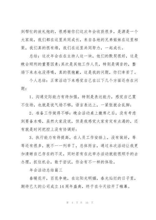 2022年会总结范文【五篇】.docx